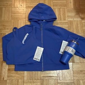Lululemon Wild Indigo Scuba and Align Tank. Stanley tumbler 💙💜